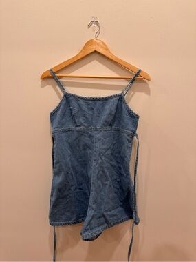 bdg denim shorts overalls!